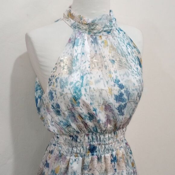 NEW! Anthropologie Somerset Chiffon Maxi Dress  - Size Small - Picture 9 of 15